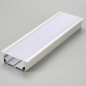 Led-aluminium profiel-diffuser / vlakke vorm