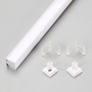 90 graden LED-licht aluminium behuizing plafondverlichting LED-profiel strip