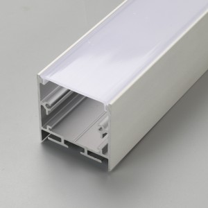 Zilver aluminium profiel voor LED-strip frame verlichting