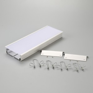 Geanodiseerd zilver aluminium LED lineair striplichtprofiel