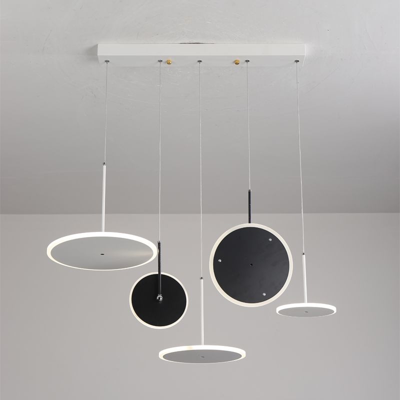 Scandinavisch design Iron ronde acryl LED hanglamp huisdecor